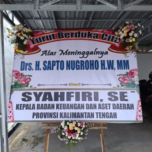Karangan Bunga Papan Duka Cita King Florist Palangkaraya 087748567736